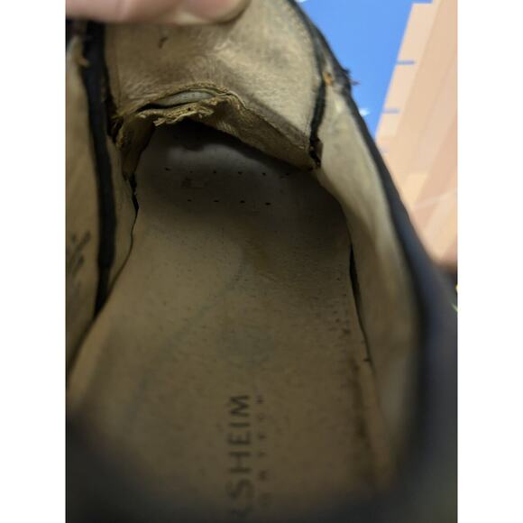 Florsheim Shoes Mens 9 D Casual Lace Up‎ Oxfords 13037-001 Black Leather - Picture 9 of 9